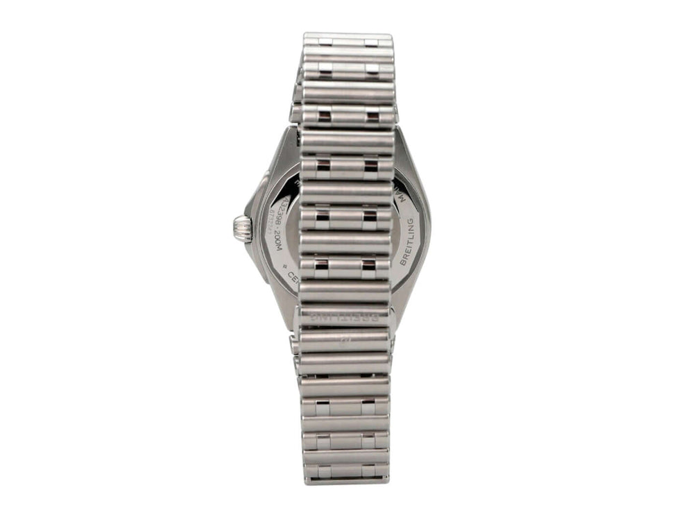 Breitling Chronomat Automatic GMT 40 Ref. A32398101B1A1 aus Edelstahl mit Stahlband, Rückansicht