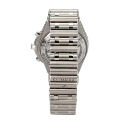 Breitling Chronomat B01 42 Chronograph AB01348A1B1A1 Armband aus Edelstahl von hinten