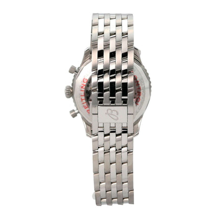Breitling Navitimer B01 Chronograph 46 AB0137211C1A1 Edelstahlarmband und Gehäuse, Rückansicht