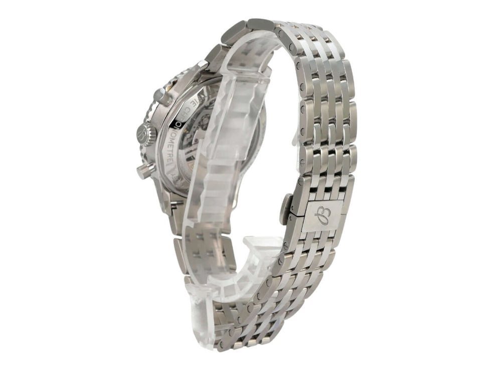 Breitling Navitimer B01 Chronograph 43 AB0138241C1A1 Edelstahlarmband, Seitenansicht mit Faltschließe
