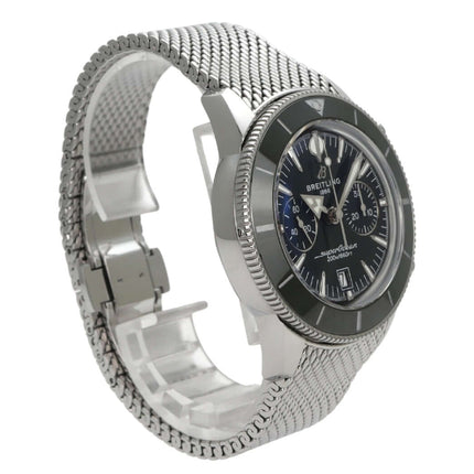 Breitling Superocean Heritage B01 Chronograph 42 AB0156361L1A1 mit Edelstahlgehäuse und blauem Zifferblatt