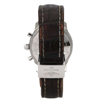 Breitling Navitimer 1 B03 Chronograph Rattrapante 45 AB0310211Q1P1 mit Lederband und Edelstahlgehäuse