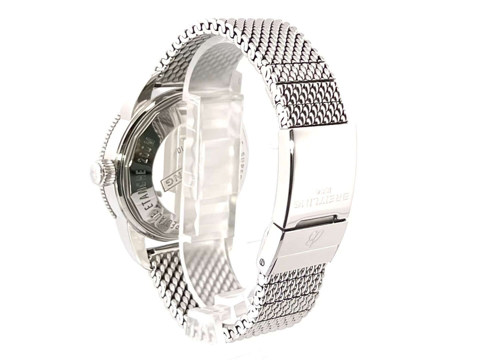 Breitling Superocean Heritage II B20 Automatik 42 Ref. AB2010121B1A1 Edelstahlband Rückansicht