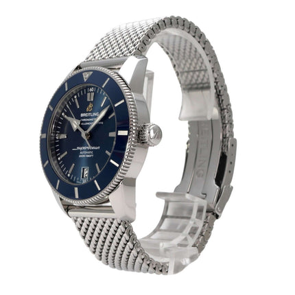 Breitling Superocean Heritage II 42 AB201016.C960.154A Edelstahl-Uhr mit blauem Zifferblatt und Ocean Classic-Edelstahlband.
