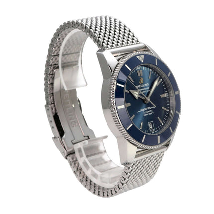 Breitling Superocean Heritage II 42 AB201016.C960.154A mit blauem Zifferblatt und Edelstahl-Gliederband