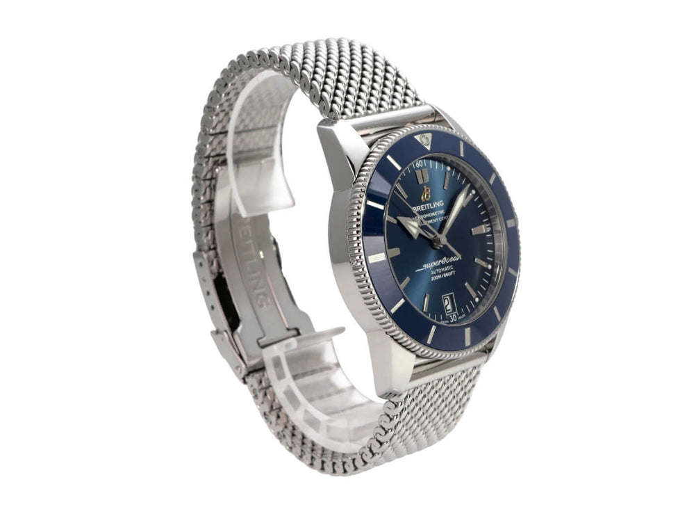 Breitling Superocean Heritage II 42 AB201016.C960.154A mit blauem Zifferblatt und Edelstahl-Gliederband