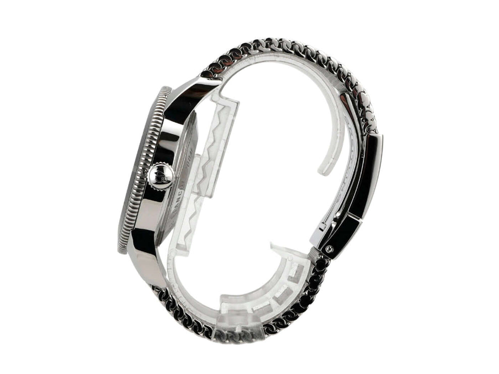 Breitling Superocean Heritage II B20 Automatic 46 AB2020121B1A1 seitliche Ansicht des Edelstahlgehäuses und Armbands.