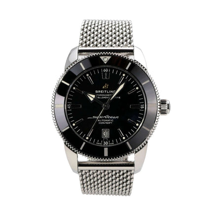 Breitling Superocean Heritage II B20 Automatic 46 AB2020121B1A1 mit poliertem Edelstahlarmband und schwarzem Zifferblatt