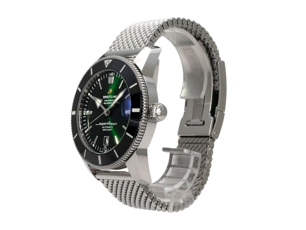 Breitling Superocean Heritage II B20 Automatic 46 AB2020121L1A1 Uhr mit grünem Zifferblatt und Edelstahlarmband