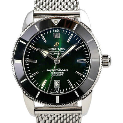 Breitling Superocean Heritage II B20 Automatic 46 AB2020121L1A1 mit grünem Zifferblatt und Edelstahlband