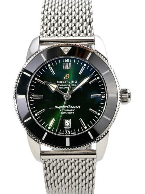 Breitling Superocean Heritage II B20 Automatic 46 AB2020121L1A1 mit grünem Zifferblatt und Edelstahlband