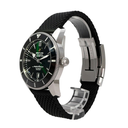 Breitling Superocean Heritage II B20 Automatic 46 AB2020121L1S1 mit schwarzem Kautschukband und grünem Zifferblatt
