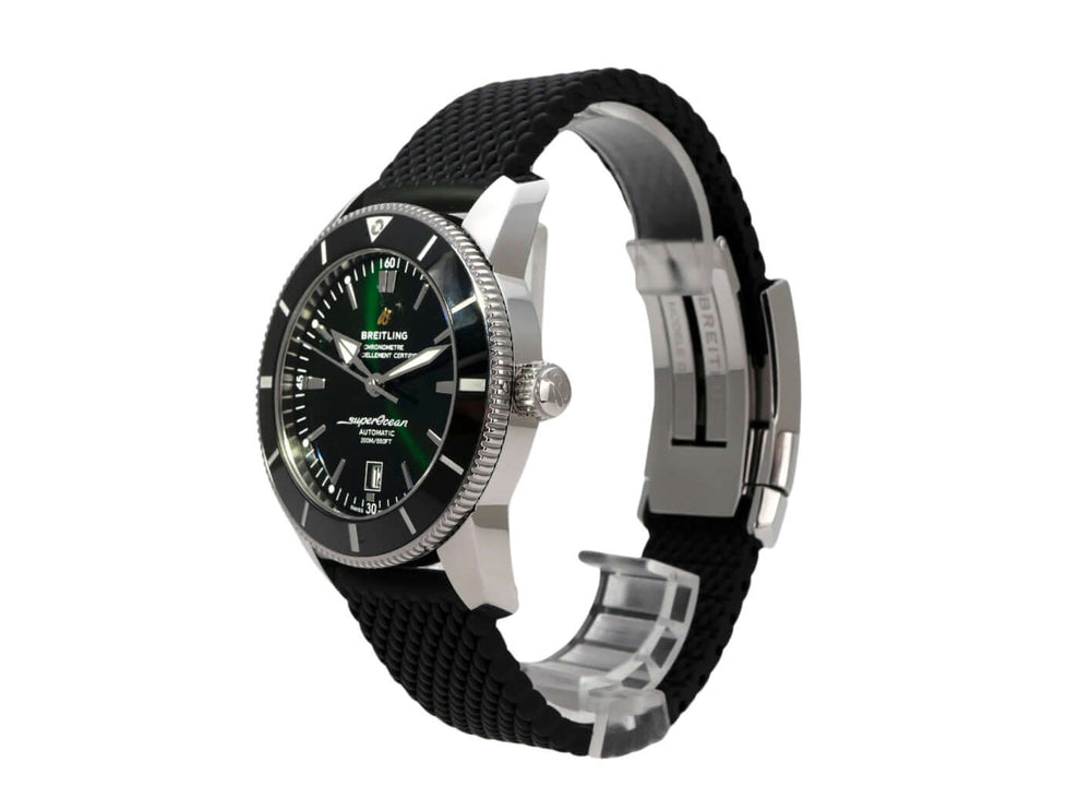 Breitling Superocean Heritage II B20 Automatic 46 AB2020121L1S1 mit schwarzem Kautschukband und grünem Zifferblatt