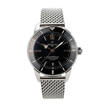 Breitling Superocean Heritage II B20 Automatic 44 AB2030121B1A1 mit schwarzem Zifferblatt und Edelstahlband