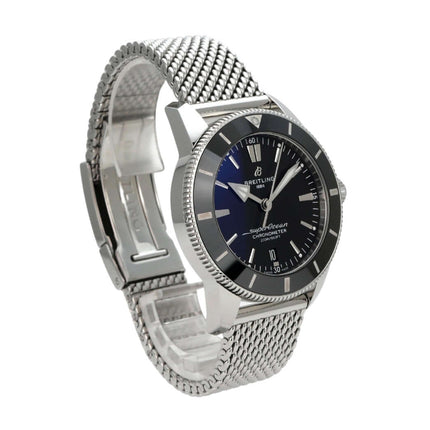 Breitling Superocean Heritage II B20 Automatic 44 AB2030121B1A1 mit Edelstahlgehäuse und schwarzem Zifferblatt