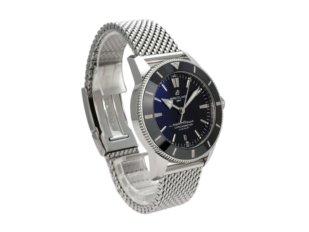 Breitling Superocean Heritage II B20 Automatic 44 AB2030121B1A1 mit Edelstahlgehäuse und schwarzem Zifferblatt