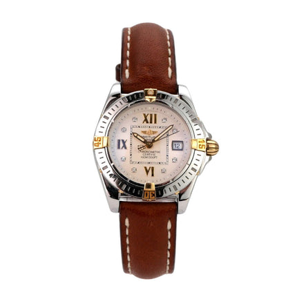 Breitling Cockpit Lady Ref. B71356-041 mit geschliffenem Zifferblatt und Lederarmband
