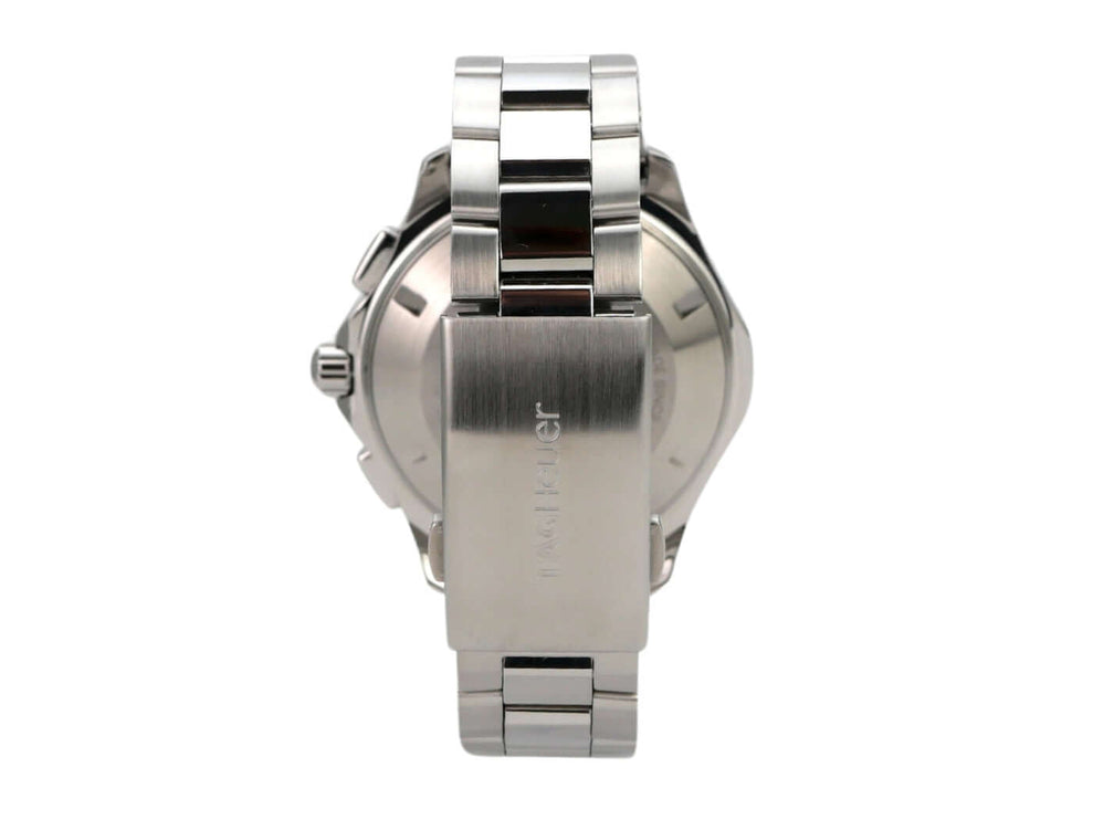 TAG Heuer Aquaracer Automatik Chronograph CAF2010.BA0815, Edelstahlgehäuse und -band, Rückansicht der Uhr.