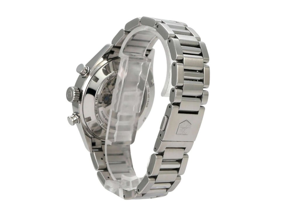 TAG Heuer Carrera Calibre 1887 Chronograph CAR2013.BA0799 mit Edelstahlarmband und polierter Lünette.