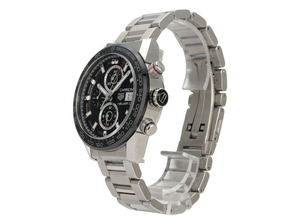TAG Heuer Carrera Heuer 01 Automatik Chronograph CAR201Z.BA0714 Edelstahlgehäuse mit schwarzem Zifferblatt