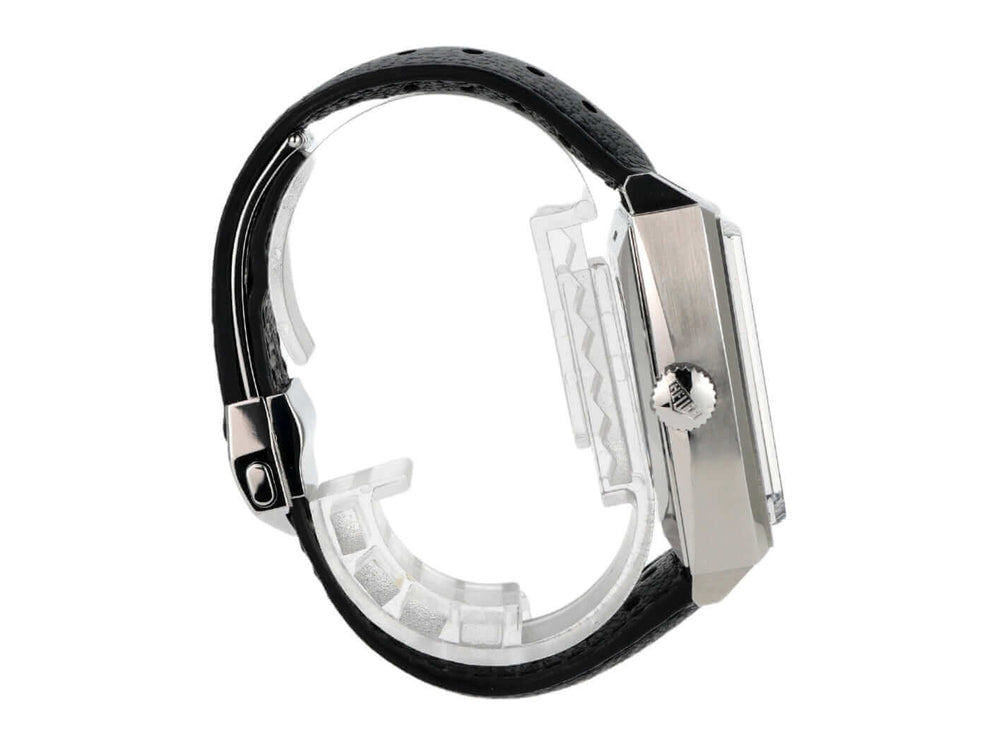 TAG Heuer Monaco Calibre 11 Chronograph CAW211P.FC6356, Edelstahlgehäuse, schwarzes Lederband, saphirglas, rechteckig