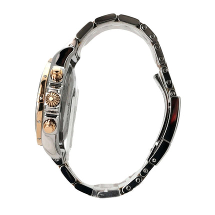 Seitenansicht der Breitling Chronomat 44 CB011012.B957.388C Edelstahl Rosegold Schwarz Uhr.