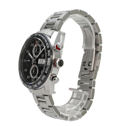 TAG Heuer Carrera Chronograph CBN2A1AA.BA0643: schwarzes Zifferblatt, Edelstahlband, Tachymeter, Chronograph
