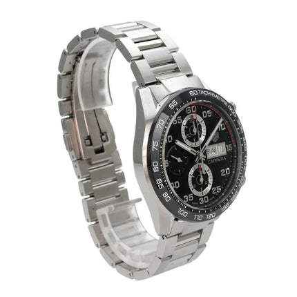 TAG Heuer Carrera Chronograph CBN2A1AA.BA0643 aus Edelstahl mit schwarzem Zifferblatt, Keramiklünette und Chronograph