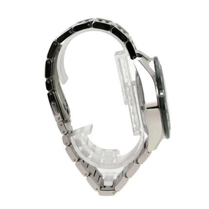 TAG Heuer Carrera Chronograph CBN2A1N.BA0643 seitliche Ansicht mit Edelstahlband und grüner Keramiklünette.