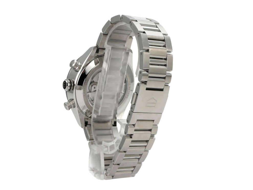 TAG Heuer Carrera Chronograph CBN2A1N.BA0643 Edelstahlgehäuse mit satiniertem Edelstahlband von der Seite