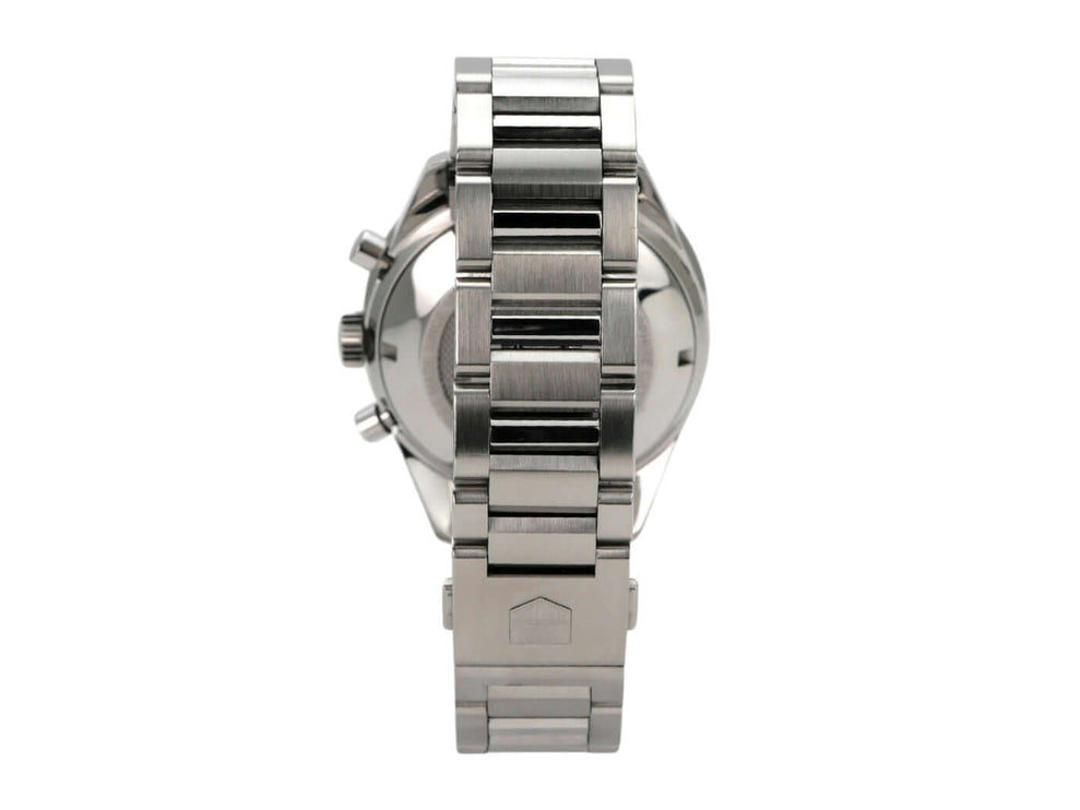 TAG Heuer Carrera Calibre 16 Day-Date CV201AH.BA0725 Edelstahl Armband und Gehäuseansicht