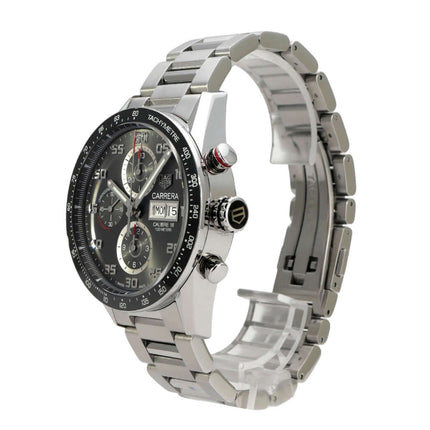 TAG Heuer Carrera Calibre 16 Automatik Chronograph CV2A1U.BA0738 mit Edelstahlarmband und grauem Zifferblatt