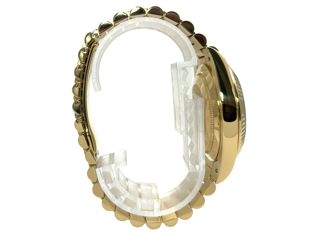 Rolex Day-Date 40 Gelbgold 228238 Seitenansicht Gehäuse und Band, 18 kt Gelbgold, Präsident Armband, poliert und satiniert