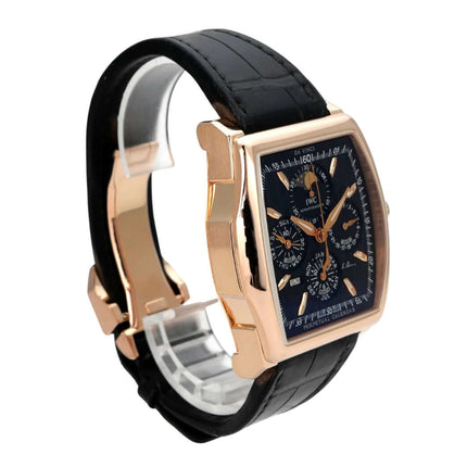 IWC Da Vinci Perpetual Calendar Kurt Klaus IW376205 mit Roségoldgehäuse, schwarzem Lederarmband und ewigem Kalender