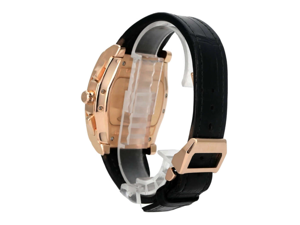 IWC Da Vinci Perpetual Calendar Kurt Klaus IW376205 Roségold, schwarzes Lederarmband, Seitenansicht