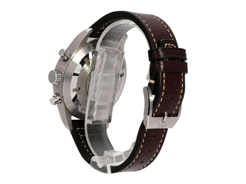 IWC Fliegeruhr Chronograph Edition Antoine de Saint Exupéry IW377713 mit braunem Lederband, Edelstahl