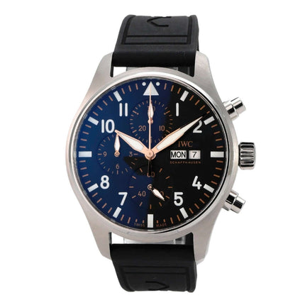 IWC Pilot’s Watch Chronograph APXGP IW378009 mit Edelstahlgehäuse und schwarzem Kautschukband
