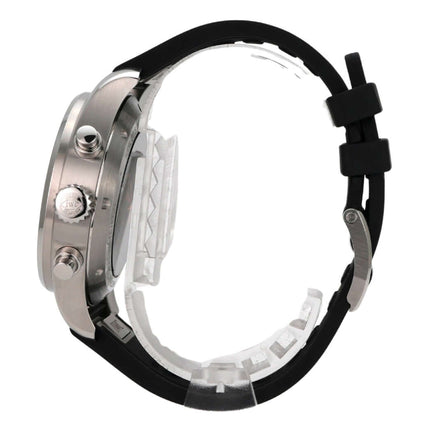 IWC Pilot’s Watch Chronograph APXGP IW378009 seitliche Ansicht mit schwarzem Kautschukband und Edelstahlgehäuse