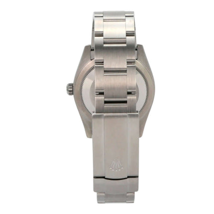 Rolex Oyster Perpetual 34 mm 124200 Med-Blue Armbanduhr aus Edelstahl mit Faltschließe