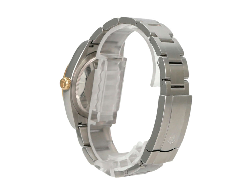 Rolex Oyster Perpetual 36 Ref. 126003 Grau, Edelstahlarmband mit Gelbgold-Lünette und Automatikwerk