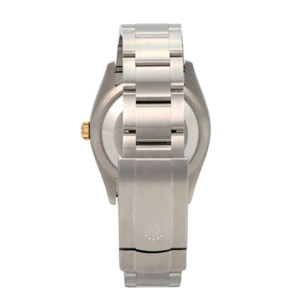 Rolex Oyster Perpetual 36 Ref. 126003 Grau, Edelstahl- und Gelbgold-Armbanduhr mit Oyster-Band und 36 mm Gehäuse