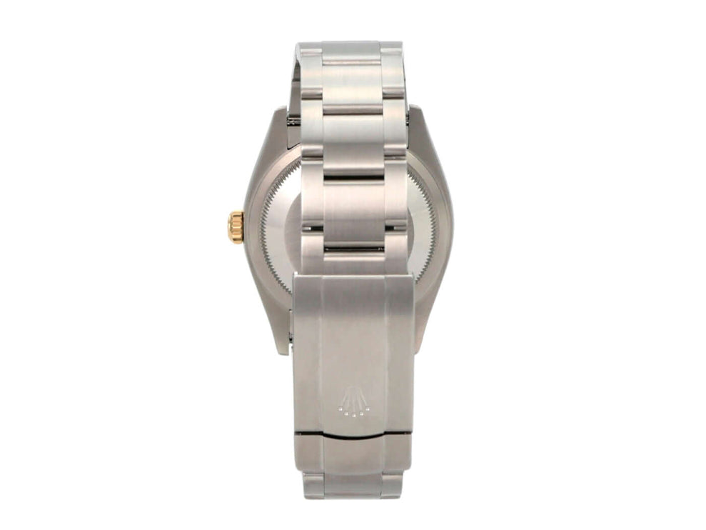 Rolex Oyster Perpetual 36 Ref. 126003 Grau, Edelstahl- und Gelbgold-Armbanduhr mit Oyster-Band und 36 mm Gehäuse