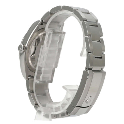 Rolex Datejust 36 Oystersteel 126200 Grün Ombre Ansicht vom Gehäuse und Edelstahlarmband