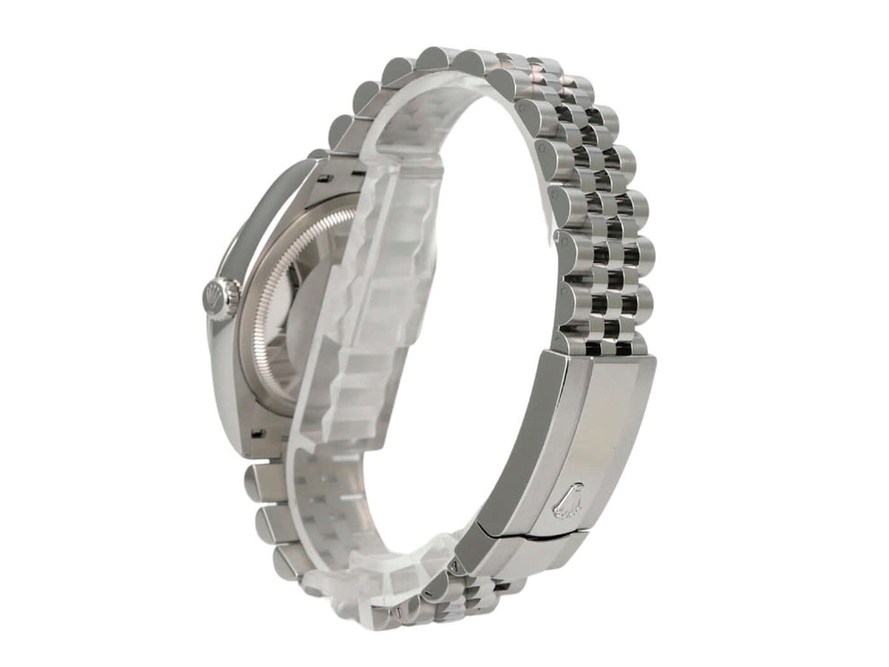 Rolex Datejust 36 Oystersteel 126200 Grün Ombre Jubile-Band Edelstahlarmband mit Gehäuseansicht