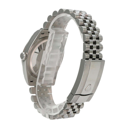 Rolex Datejust 36 Oystersteel Weißgold 126234 Grün Ombre Jubile-Band, Rückansicht am Jubilee-Band