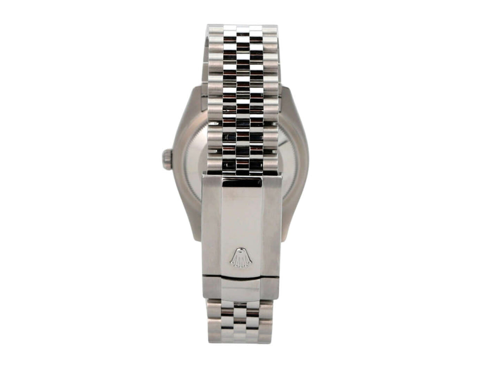 Rolex Datejust 36 Oystersteel Weißgold 126234 Grün Ombre Jubile-Band, Rückansicht mit Jubilee-Band