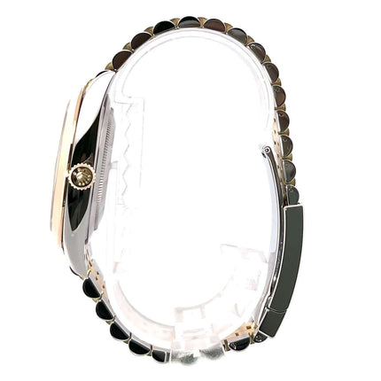 Rolex Datejust 41 Edelstahl Gelbgold 126303 goldene Krone Profilansicht Jubile-Band