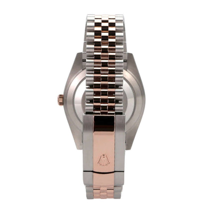 Rolex Datejust 41 Edelstahl Everose-Gold Ref. 126331 Rückansicht mit Jubile-Armband