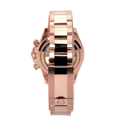 Rolex Cosmograph Daytona 126525LN Everose-Gold LeMans seitliche Ansicht mit poliertem Armband