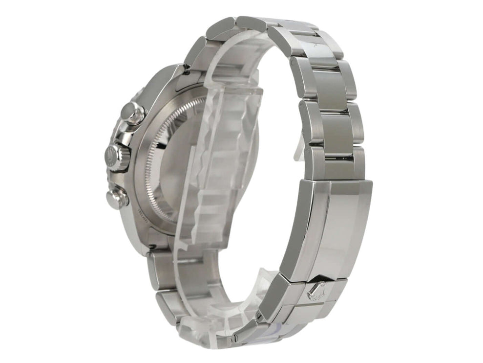 Rolex Yacht-Master II 126680 Edelstahl – Rückansicht der Rolex-Armbanduhr aus Edelstahl mit Oyster-Band